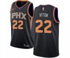 Phoenix Suns #22 Deandre Ayton Swingman Black NBA Jersey Statement Edition