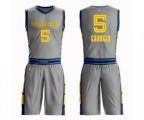 Memphis Grizzlies #5 Bruno Caboclo Swingman Gray Basketball Suit Jersey - City Edition