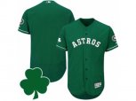 Houston Astros St. Patricks Day Blank Green Celtic Flexbase Authentic Collection Jersey