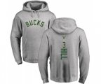 Milwaukee Bucks #3 George Hill Ash Backer Pullover Hoodie