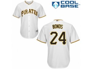 Pittsburgh Pirates #24 Barry Bonds Replica White Home Cool Base MLB Jersey
