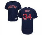 Boston Red Sox #34 David Ortiz Navy Blue Alternate Flex Base Authentic Collection Baseball Jersey