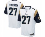 Los Angeles Rams #27 Darrell Henderson Game White Football Jersey