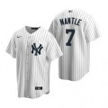 Nike New York Yankees #7 Mickey Mantle White Home Stitched Baseball Jersey