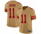 San Francisco 49ers #11 Marquise Goodwin Limited Gold Inverted Legend Football Jersey
