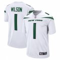New York Jets #1 Zach Wilson Nike White 2021 NFL Draft First Round Pick Game Jersey