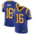 Los Angeles Rams #16 Jared Goff Royal Blue Alternate Vapor Untouchable Limited Player NFL Jersey