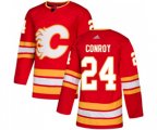 Calgary Flames #24 Craig Conroy Authentic Red Alternate Hockey Jersey