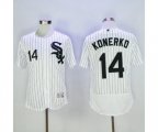 Chicago White Sox #14 Paul Konerko Majestic White Flexbase Authentic Collection Player Jersey