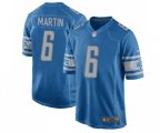 Detroit Lions #6 Sam Martin Game Light Blue Team Color Football Jersey