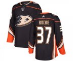 Anaheim Ducks #37 Nick Ritchie Authentic Black Home Hockey Jersey