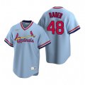 Nike St. Louis Cardinals #48 Harrison Bader Light Blue Cooperstown Collection Road Stitched Baseball Jersey
