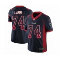 Houston Texans #74 Kendall Lamm Limited Navy Blue Rush Drift Fashion NFL Jersey