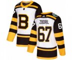 Adidas Boston Bruins #67 Jakub Zboril Authentic White 2019 Winter Classic NHL Jersey