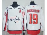Washington Capitals #19 Nicklas Backstrom White Road Authentic Stitched NHL Jersey