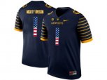 2016 US Flag Fashion 2016 Men's Oregon Ducks Spring Game Mighty Oregon #1 Webfoot 100th Rose Bowl Game Elite Jersey - Navy