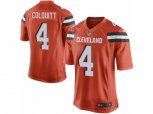 Cleveland Browns #4 Britton Colquitt Game Orange Alternate NFL Jersey