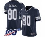 Dallas Cowboys #80 Rico Gathers Navy Blue Team Color Vapor Untouchable Limited Player 100th Season Football Jersey