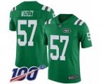 New York Jets #57 C.J. Mosley Limited Green Rush Vapor Untouchable 100th Season Football Jersey