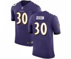 Baltimore Ravens #30 Kenneth Dixon Elite Purple Team Color Football Jersey