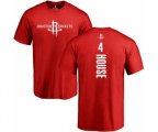 Houston Rockets #4 Danuel House Red Backer T-Shirt
