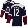 Colorado Avalanche #12 Patrik Nemeth Authentic Navy Blue Alternate NHL Jersey
