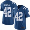 Indianapolis Colts #42 Nyheim Hines Limited Royal Blue Rush Vapor Untouchable NFL Jersey