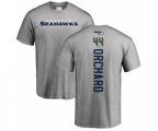 Seattle Seahawks #44 Nate Orchard Ash Backer T-Shirt