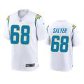 Los Angeles Chargers #68 Jamaree Salyer White Stitched Jersey