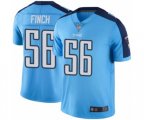 Tennessee Titans #56 Sharif Finch Limited Light Blue Rush Vapor Untouchable Football Jersey