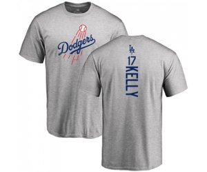 Los Angeles Dodgers #17 Joe Kelly Ash Backer T-Shirt