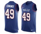 Buffalo Bills #49 Tremaine Edmunds Limited Royal Blue Player Name & Number Tank Top Football Jersey