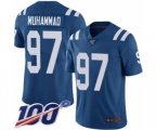 Indianapolis Colts #97 Al-Quadin Muhammad Royal Blue Team Color Vapor Untouchable Limited Player 100th Season Football Jersey