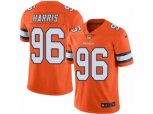 Denver Broncos #96 Shelby Harris Limited Orange Rush Vapor Untouchable NFL Jersey