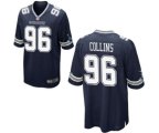 Dallas Cowboys #96 Maliek Collins Game Navy Blue Team Color NFL Jersey