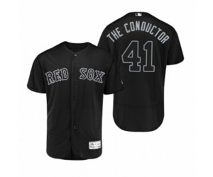 Red Sox Chris Sale The Conductor Black 2019 Players\' Weekend Authentic Jersey