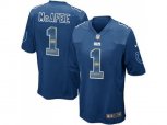 Indianapolis Colts #1 Pat McAfee Royal Blue Team Color Stitched NFL Limited Strobe Jersey