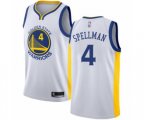 Golden State Warriors #4 Omari Spellman Swingman White Basketball Jersey - Association Edition