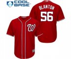 Washington Nationals #56 Joe Blanton Replica Red Alternate 1 Cool Base Baseball Jersey