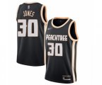 Atlanta Hawks #30 Damian Jones Authentic Black Basketball Jersey - 2019-20 City Edition