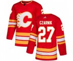 Calgary Flames #27 Austin Czarnik Authentic Red Alternate Hockey Jersey