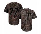 Detroit Tigers #77 Joe Jimenez Authentic Camo Realtree Collection Flex Base MLB Jersey