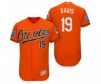 Orange Baltimore Orioles #19 Chris Davis 2018 Spring Training Flex Base Jersey