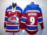 nhl jerseys colorado avalanche #9 duchene red-blue[pullover hooded sweatshirt]