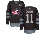 Columbus Blue Jackets #11 Matt Calvert Authentic Black 1917-2017 100th Anniversary NHL Jersey