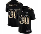 Los Angeles Rams #30 Todd Gurley Limited Black Statue of Liberty Football Jersey