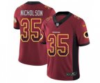 Washington Redskins #35 Montae Nicholson Limited Red Rush Drift Fashion Football Jersey