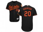 Baltimore Orioles #20 Frank Robinson Black Flexbase Authentic Collection MLB Jersey