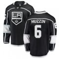 Los Angeles Kings #6 Jake Muzzin Authentic Black Home Fanatics Branded Breakaway NHL Jersey