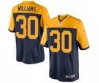 Green Bay Packers #30 Jamaal Williams Limited Navy Blue Alternate Football Jersey